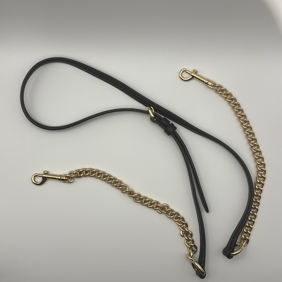 Coach Black Crossbody Bag with Gold Chain - Picture 10 of 11